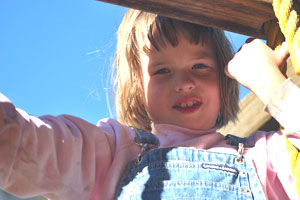 Kris on the playground
